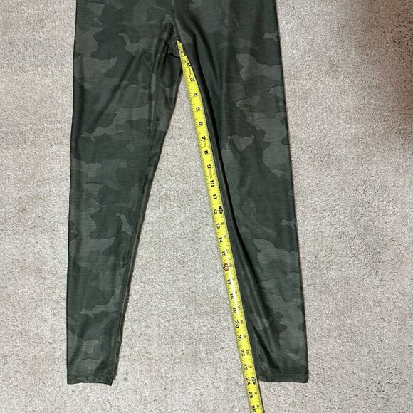 PrAna Leggings Women’s Small Green Camo Electa Yoga Work Out High Rise Pocket - Picture 5 of 11